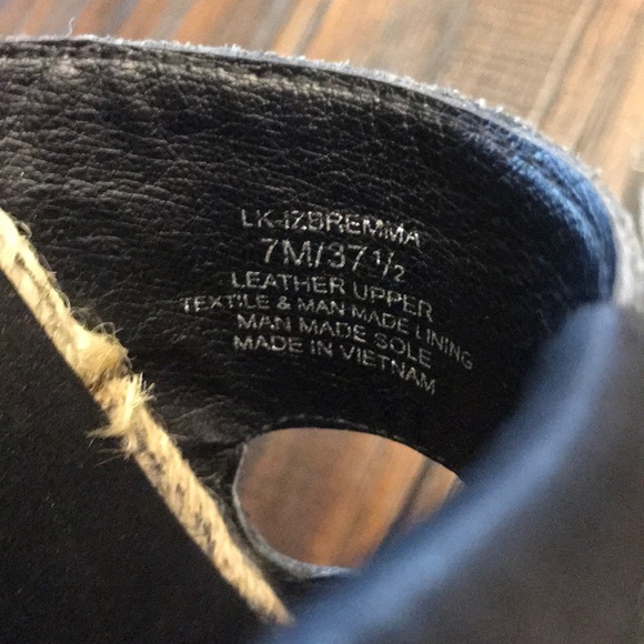 Lucky Brand Izbremma Leather Knot Espadrilles - Picture 11 of 13
